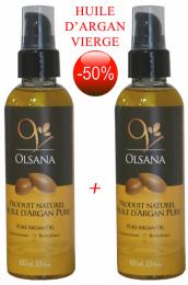 Huile d Argan Vierge - 2 flacons 100% Pure - 50PC 